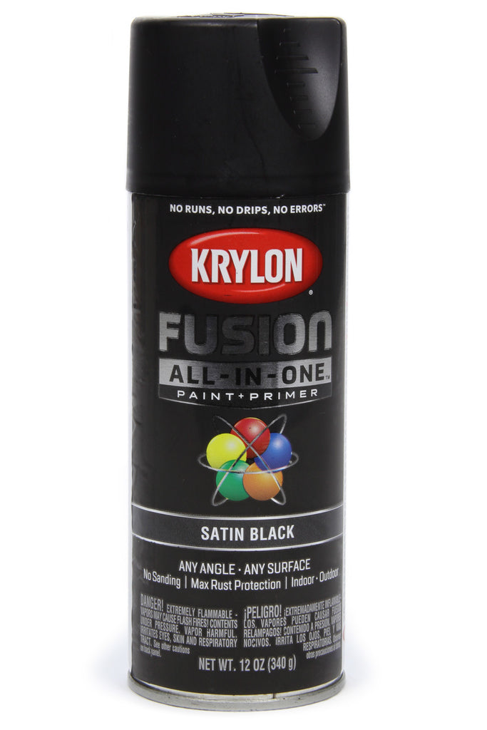 DUPLI-COLOR/KRYLON 2732 - Paint Satin Black 12oz Krylon Fusion image