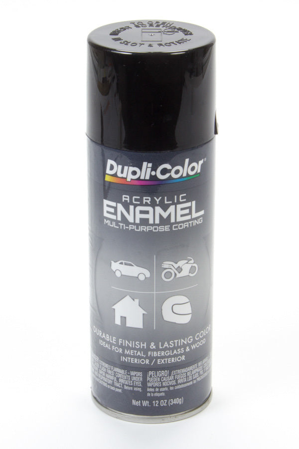 DUPLI-COLOR/KRYLON DA1600 - Gloss Black Enamel Paint 12oz image