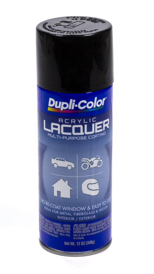 DUPLI-COLOR/KRYLON DAL1677 - Gloss Black Lacquer Paint 12oz image