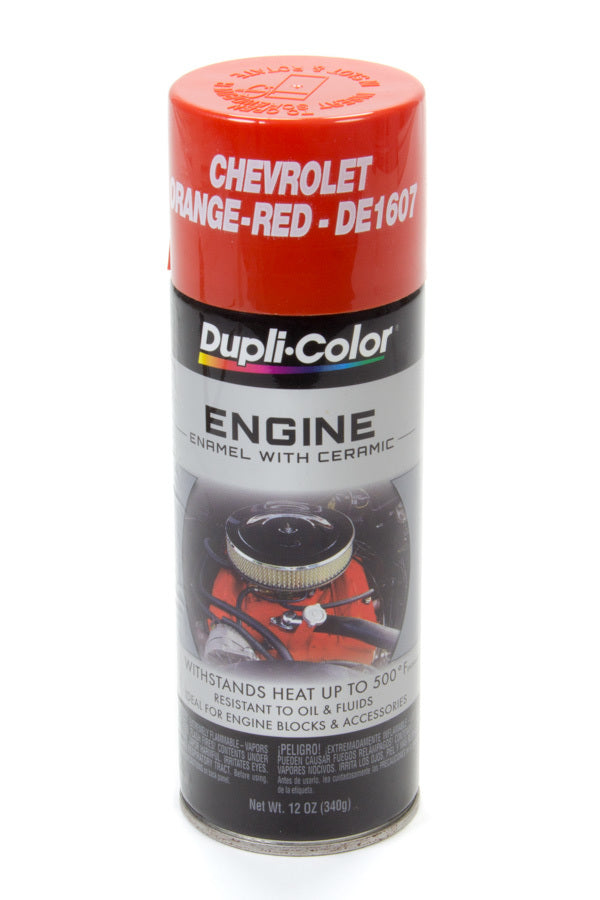 DUPLI-COLOR/KRYLON DE1607 - Chevy Orange/Red Engine Paint 12oz image