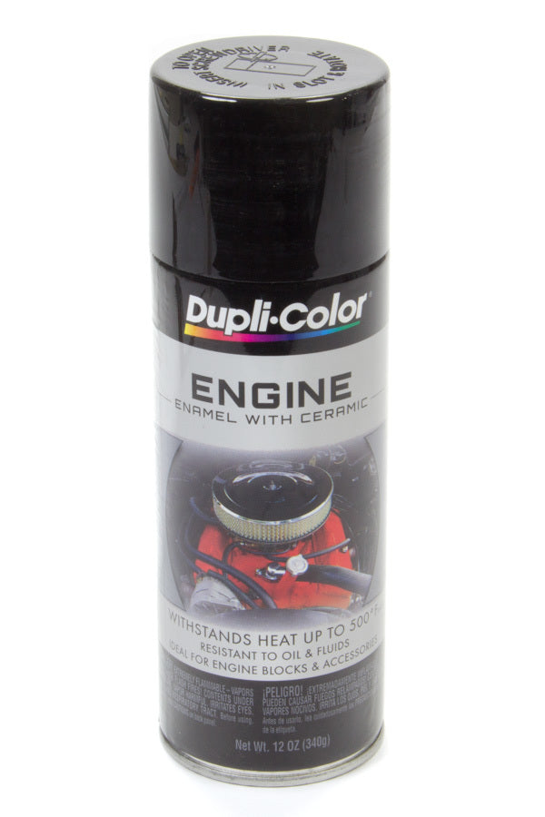 DUPLI-COLOR/KRYLON DE1613 - Gloss Black Engine Paint 12oz image