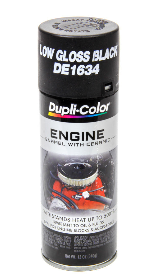 DUPLI-COLOR/KRYLON DE1634 - GM Low Gloss Black Engine Paint 12oz image