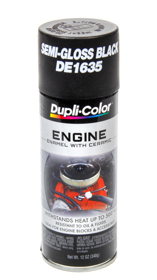 DUPLI-COLOR/KRYLON DE1635 - Semi Gloss Black Engine Paint 12oz image