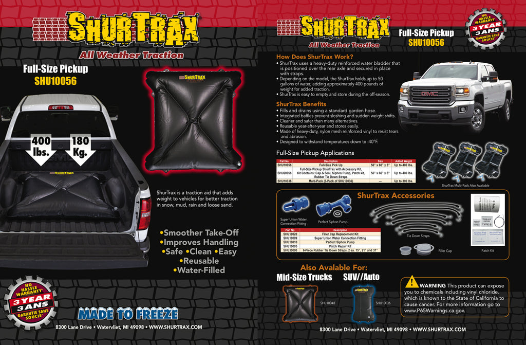 SHURTRAX 103 - Full-Size Pick-UP Sell Sheet image