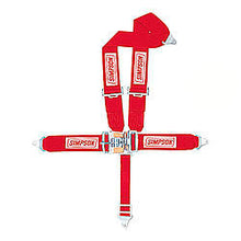 Load image into Gallery viewer, SIMPSON SAFETY 29074RD - 5-PT Harness System FX P/D B/I V 62in image