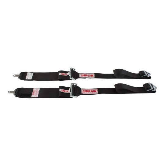 SIMPSON SAFETY 33010BK - Shoulder Harness HANS Ind CL P/D Black image