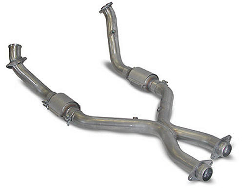 SLP PERFORMANCE M31538 - Crossover Pipe PowerFlo Full Assm 05-09 Mustang image