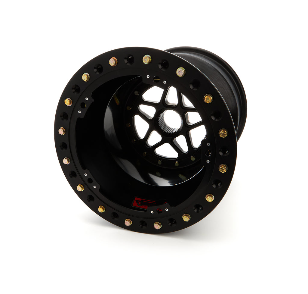 SANDER ENGINEERING S15-176-SO2-B - Sprint Wheel 15x17 6in BS Outside Lock Black image