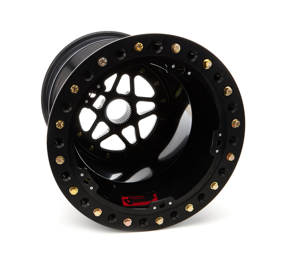 SANDER ENGINEERING S15-186-SO2-B - Sprint Wheel 15x18 6in BS Outside Lock Black image