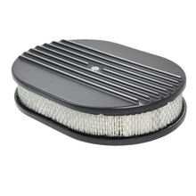 Load image into Gallery viewer, SPECIALTY PRODUCTS COMPANY 6490BK - Air Cleaner Kit  12in X 2in Oval Half Finned Top image