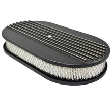 Load image into Gallery viewer, SPECIALTY PRODUCTS COMPANY 6491BK - Air Cleaner Kit  15in X 2in Oval Half Finned Top image