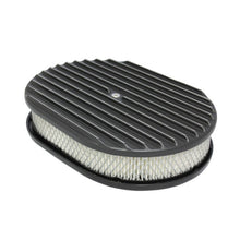 Load image into Gallery viewer, SPECIALTY PRODUCTS COMPANY 6498BK - Air Cleaner Kit  12in X 2in Oval Full Finned Top image