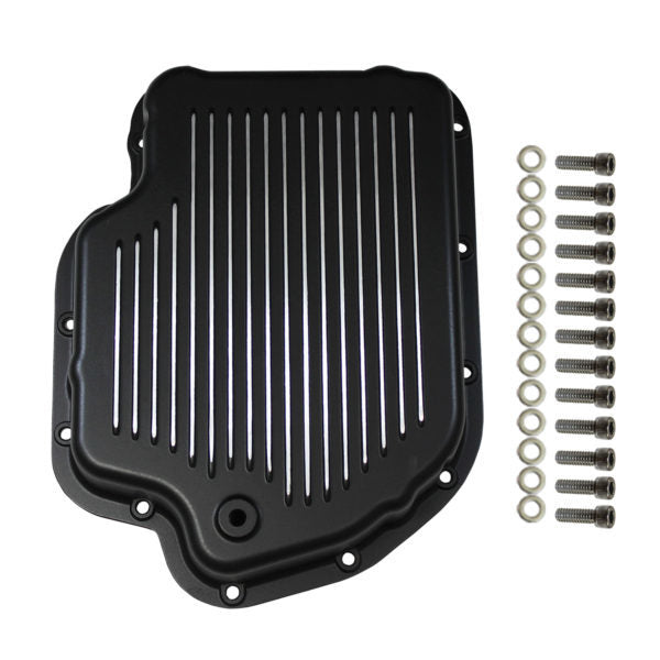 SPECIALTY PRODUCTS COMPANY 8593BK - Transmission Pan  GM Tur bo 400 Finned with Gaske image