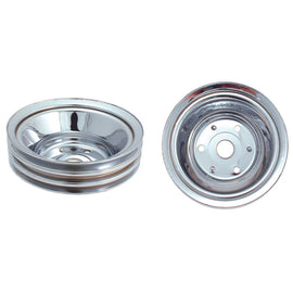 SPECTRE 4448 - SBC LWP Lower Pulley Triple Groove Chrome image