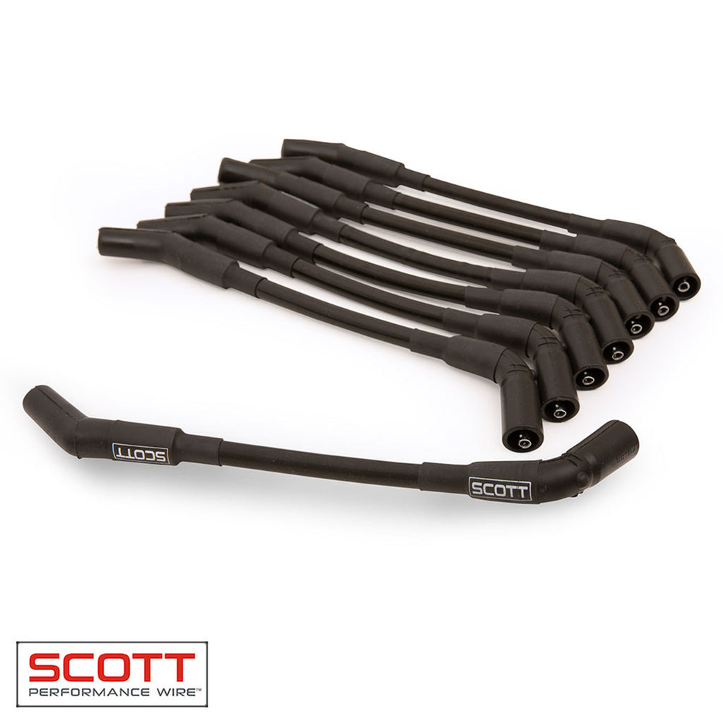 SCOTT PERFORMANCE CH-LS-T-3 - GM LS Truck  Spark Plug Wire Set 45-Deg - Gray image