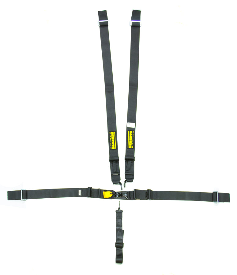 SCHROTH RACING SR71750D - 5pt Harness System SFI LatchLink Black 3in Shld image