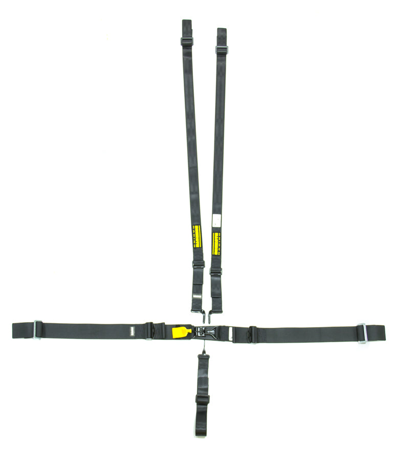 SCHROTH RACING SR71750H - 5pt Harness System SFI LatchLink Black HANS image