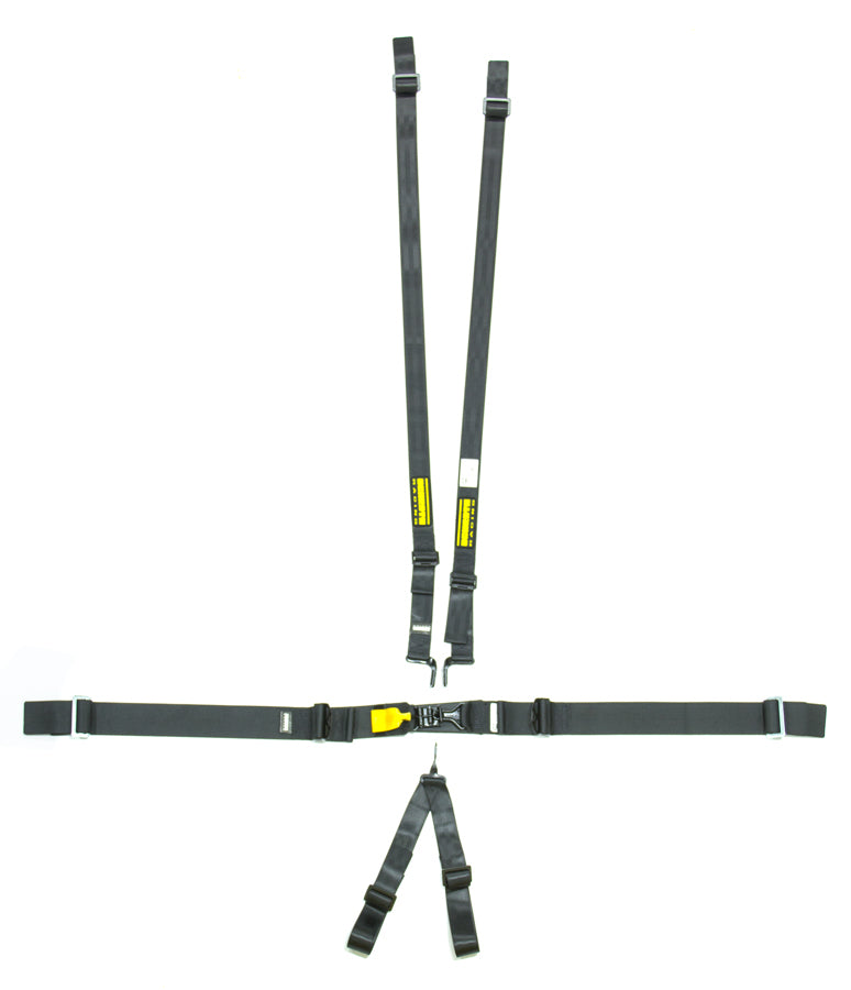 SCHROTH RACING SR71760H - 6pt Harness System SFI LatchLink Black HANS image