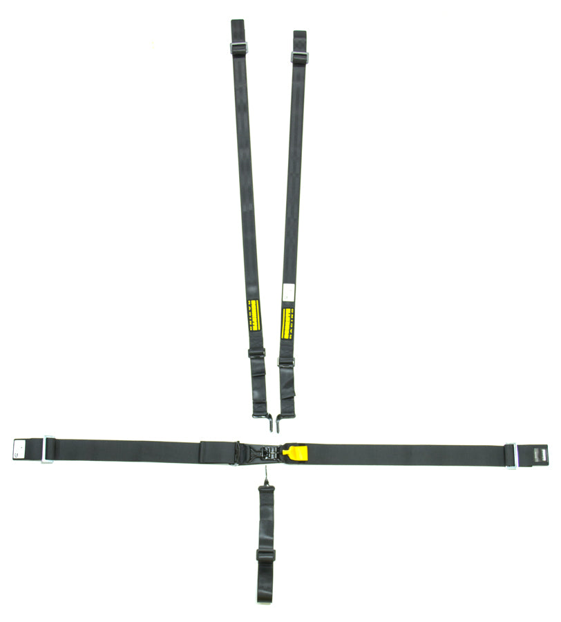 SCHROTH RACING SR76050H - 5pt Harness System SFI LatchLink Black HANS image