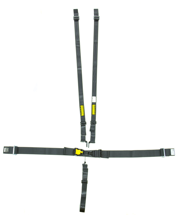 SCHROTH RACING SR76751H - 5pt Harness System SFI LatchLink Black HANS image