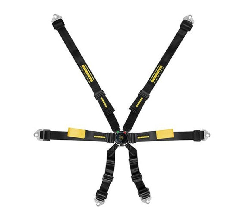 SCHROTH RACING SR94510-0-28 - 6pt Harness Enduro Black 2in Shoulder & Lap image