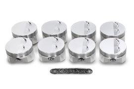 SPORTSMAN RACING PRODUCTS 138093 - SBC Flat Top Piston Set 4.030 Bore -5cc image