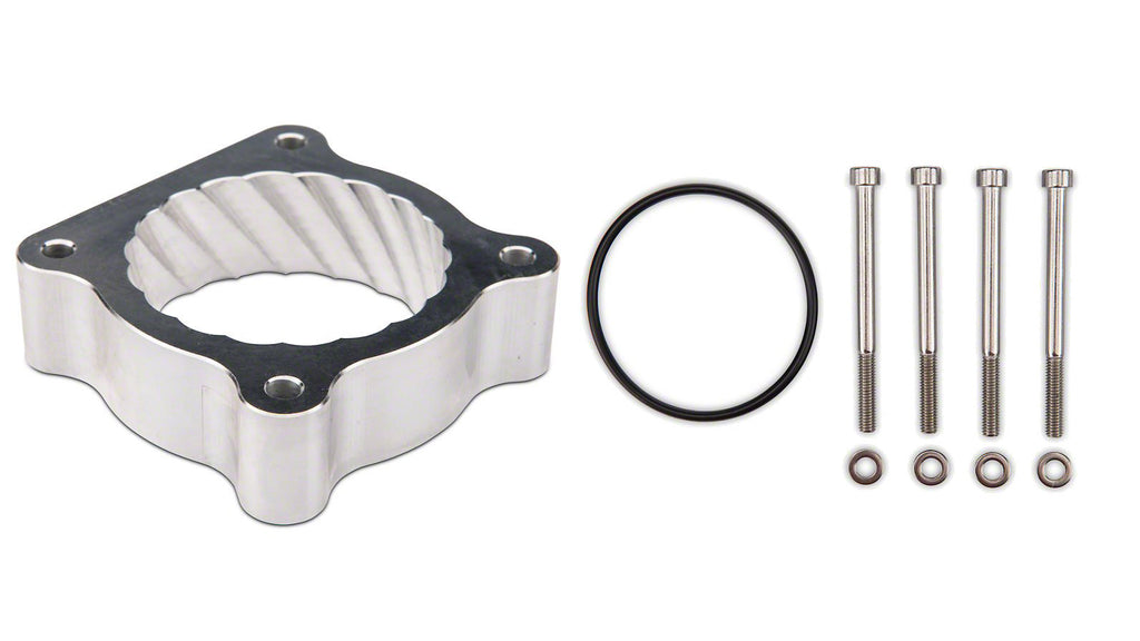 STEEDA AUTOSPORTS 555-3195 - Throttle Body Spacer 15-18 Mustang EcoBoost image