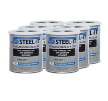 Load image into Gallery viewer, STEEL-IT CASE1002Q - Steel Gray Polyurethane Case 6 x 1 Quart image