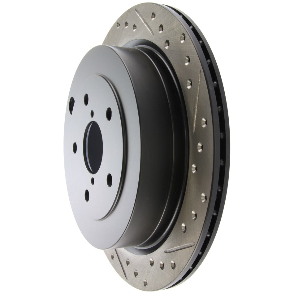 STOPTECH 127.47028L - StopTech Sport Slotted & Drilled Rotor image