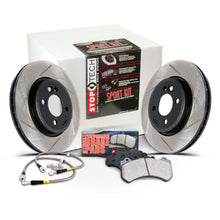 Load image into Gallery viewer, STOPTECH 977.42002 - Sport Axle Pack  Slotted 4 Wheel image