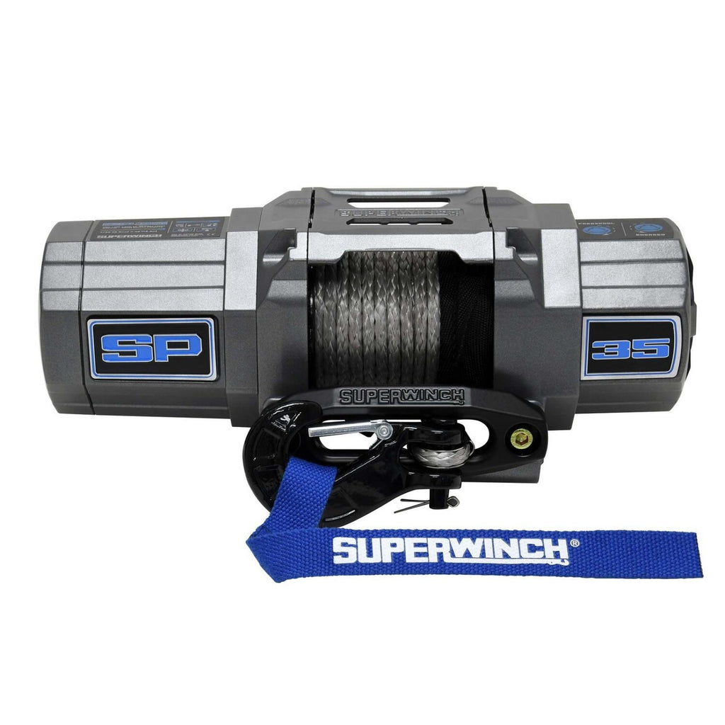SUPERWINCH 1135250 - 3500lb Winch 40ft Syn thetic Rope Hawse image