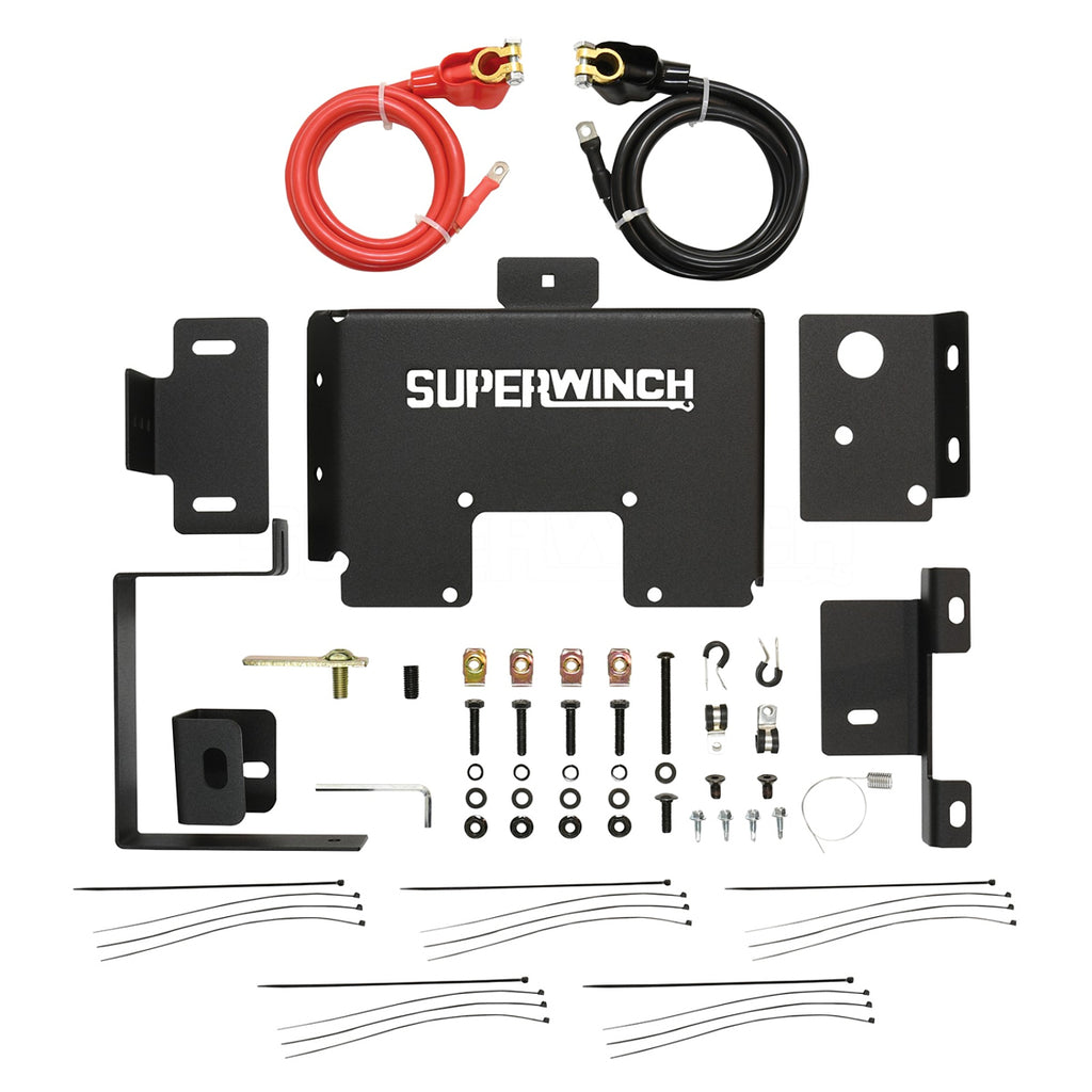 SUPERWINCH 2593 - Jeep Wrangler JL Auxili ary Batter Mount Black image