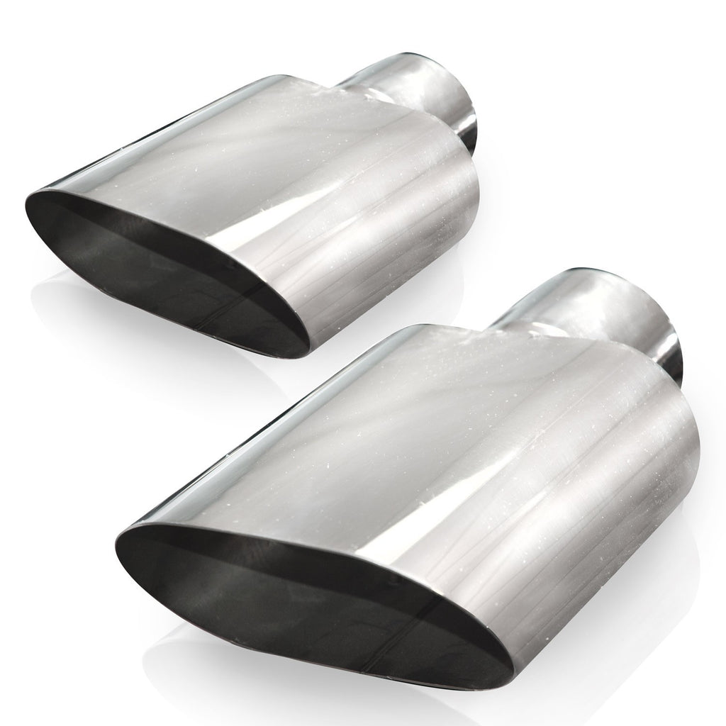 STAINLESS WORKS 781300 - Big Oval Exhaust Tips 3in Inlet image