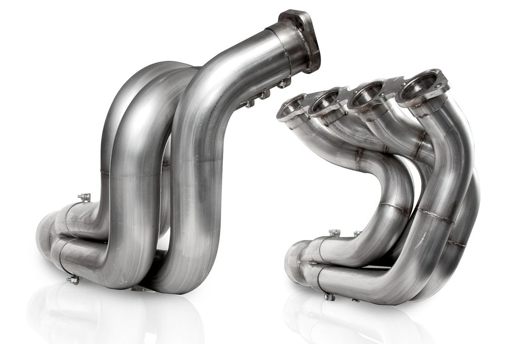 STAINLESS WORKS DNBBC225S238 - Downswept BBC Dragster Header 2-1/4in to 2-3/8 image