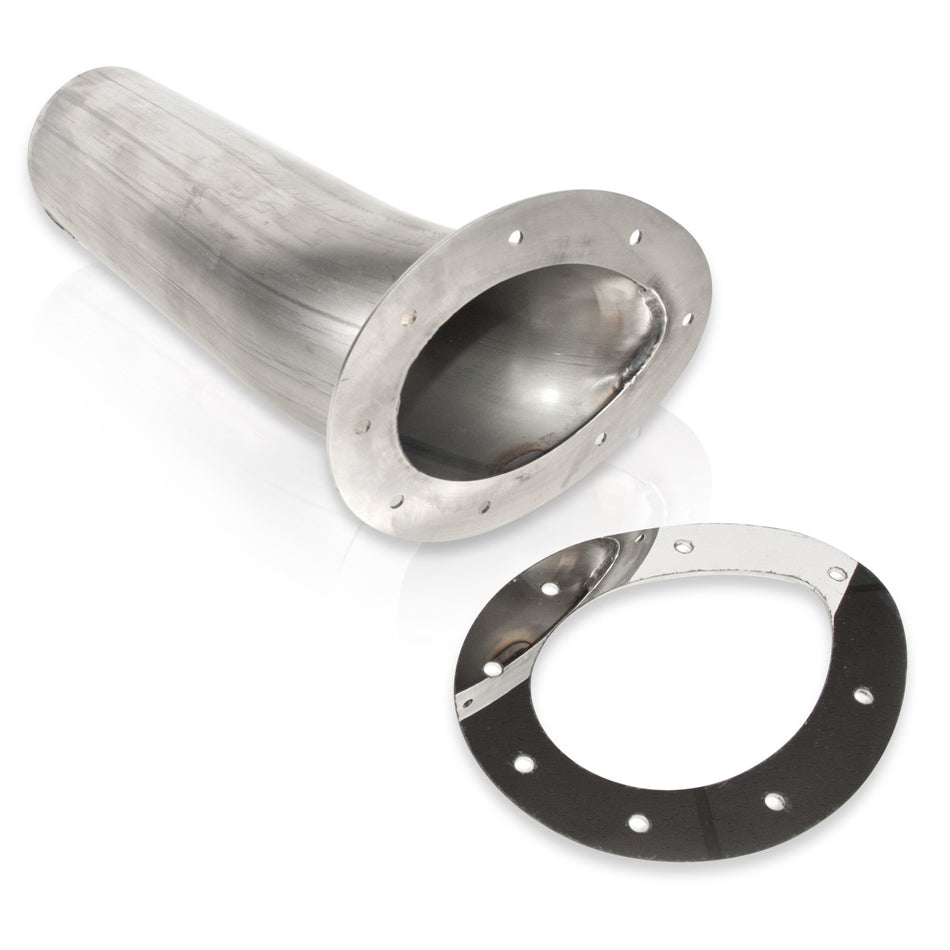 STAINLESS WORKS ST2811 - Through body Exhaust Tip Teardrop Style 3in Inlet image