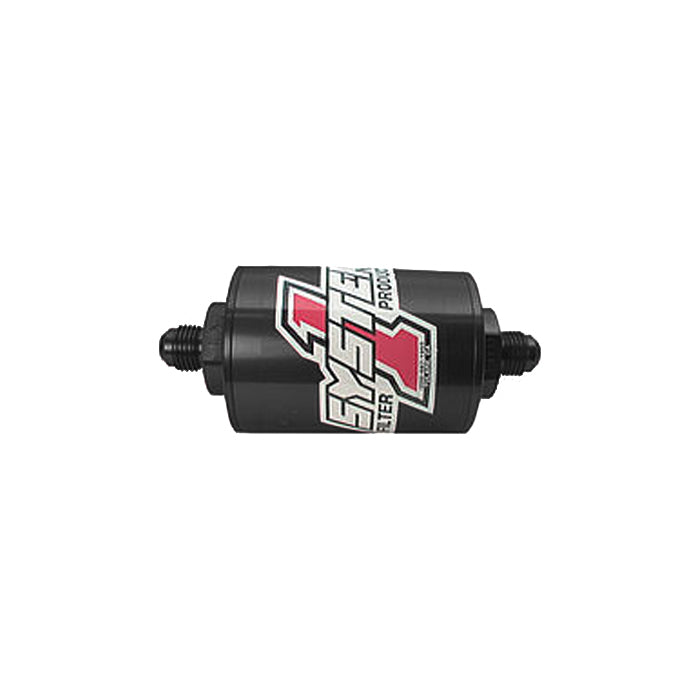 SYSTEM ONE 200-201408B - Pro Street Inline Fuel Filter - #8 Billet - Blk image