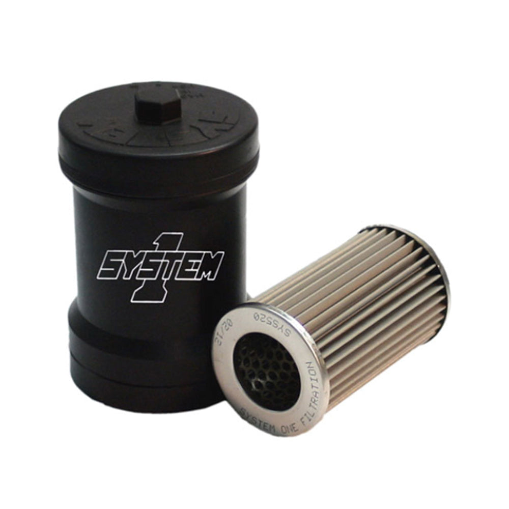 SYSTEM ONE 209-510B - Billet Fuel Filter - 10-Micron No Bypass image