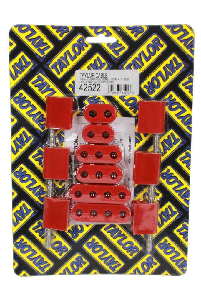 TAYLOR/VERTEX 42522 - Wire Loom Kit Vertical Red image