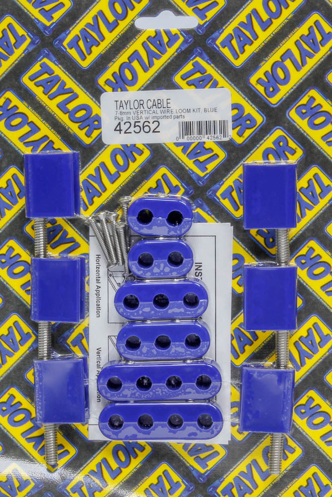 TAYLOR/VERTEX 42562 - 7-8mm Vertical Wire Loom Kit Blue image