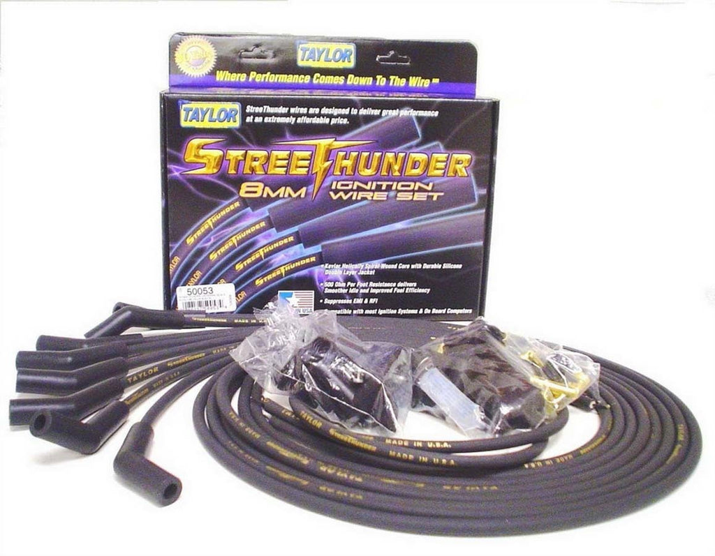 TAYLOR/VERTEX 50053 - Univ Streethunder Plug Wire Set 135 Deg Black image