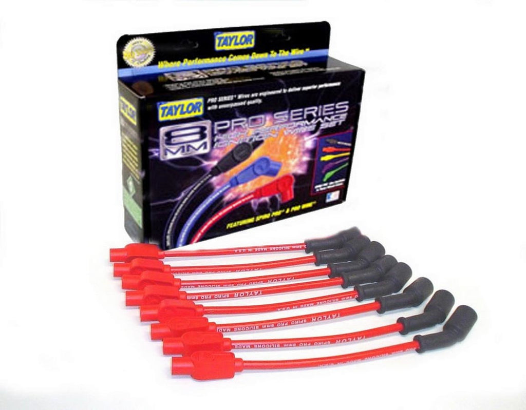 TAYLOR/VERTEX 74244 - Red Spiro-Pro 8 Cylinder Plug Wire Set image