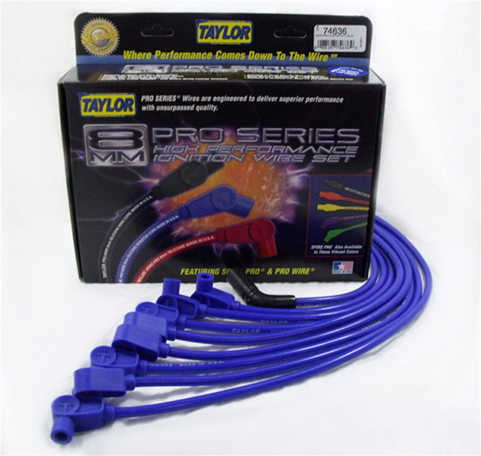 TAYLOR/VERTEX 74636 - Custom Fit 8mm Spiro-Pro Wires Blue image