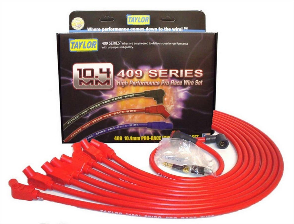 TAYLOR/VERTEX 79232 - 409 10.4mm Spiro-Pro Race Plug Wire Set - Red image