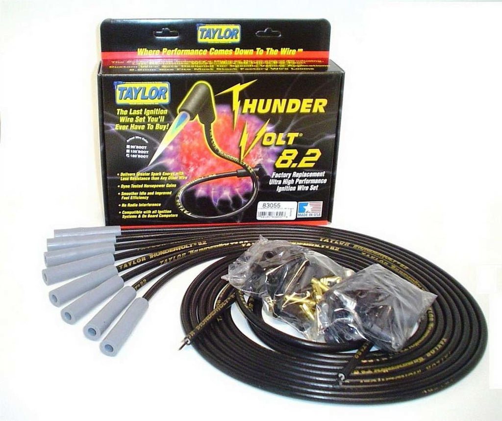 TAYLOR/VERTEX 83055 - Univ Thundervolt Plug Wire Set 180 deg Black image