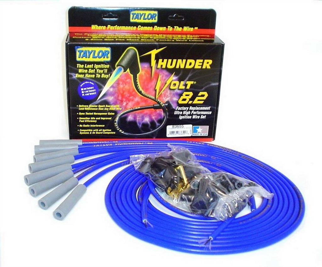 TAYLOR/VERTEX 83655 - Univ Thundervolt Plug Wire Set 180 deg Blue image