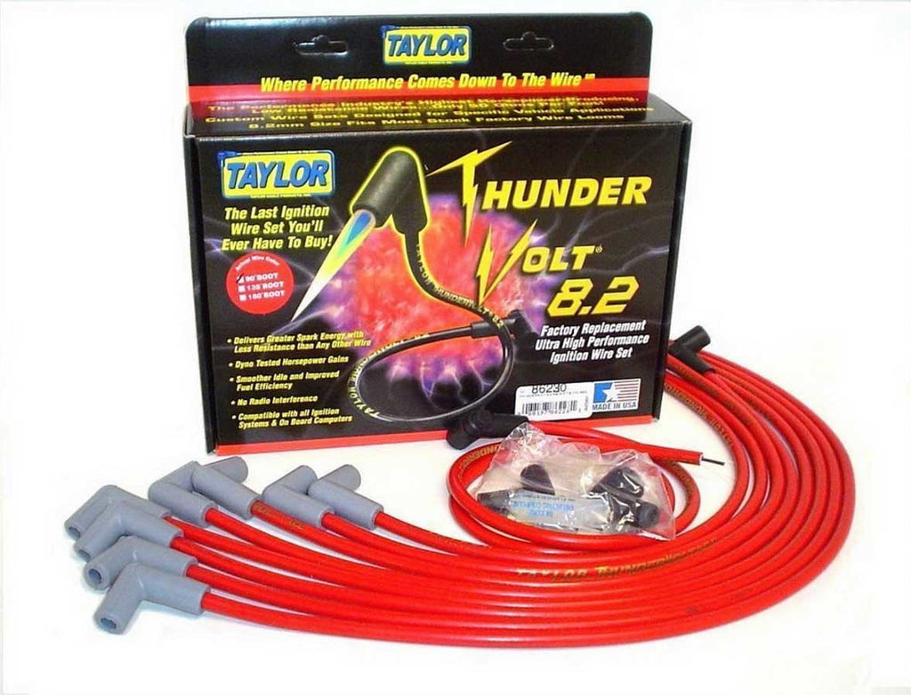 TAYLOR/VERTEX 86230 - 8.2 Thunder-Volt Spark Plug Wire Set Red image