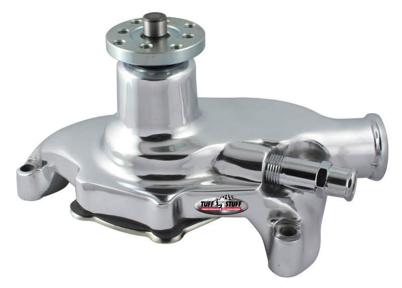 TUFF-STUFF 1353NA - SBC Water Pump Short Smoothie Chrome image