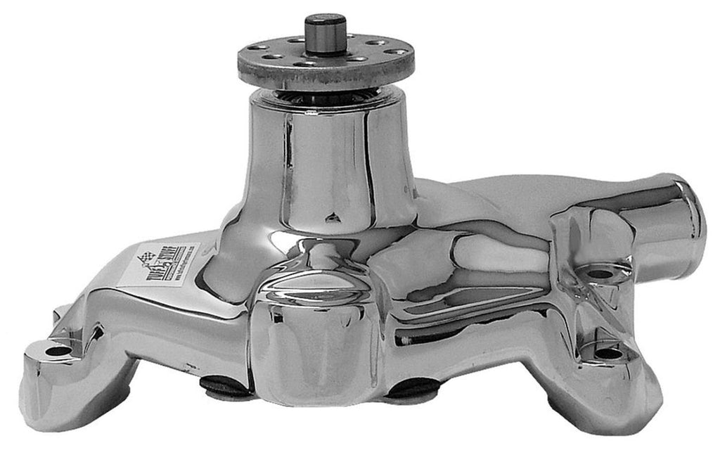 TUFF-STUFF 1394NA - SBC Alum. Short Water Pump Chrome 5/8in Shaft image