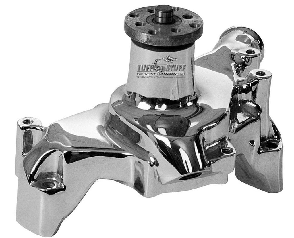 TUFF-STUFF 1511NA - SBC Alum. Long Water Pump Chrome image