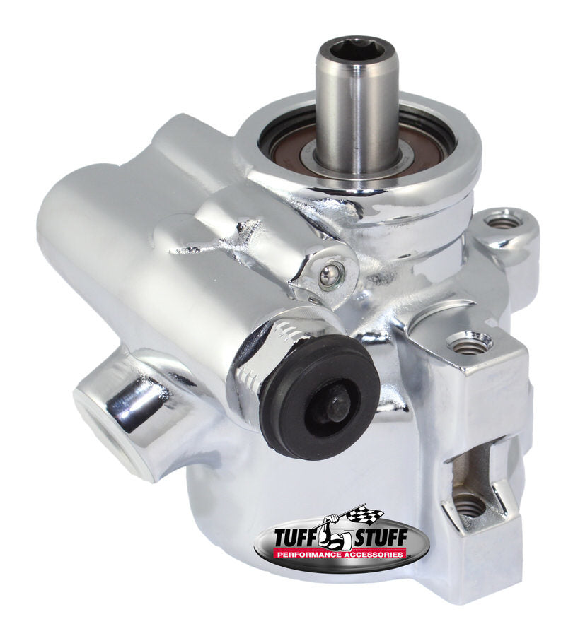 TUFF-STUFF 6175ALD-1 - Type II Power Steering Pump Chrome GM Pressure image